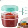6/12Pcs Salad Dressing Container to Go with lids,Dishwasher and Microwave Safe Tiny Condiment Containers with Graduated Lines