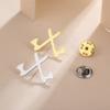 Lucktune Warrior Axe Brooches Metal Pins For Men's Shirt Badges Stainless Steel Lapel Pins Vintage Jewelry Party Gift Wolesale