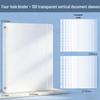 A4 Transparent Document Organizer - Leaf Folder, Office Storage, Test Paper Holder