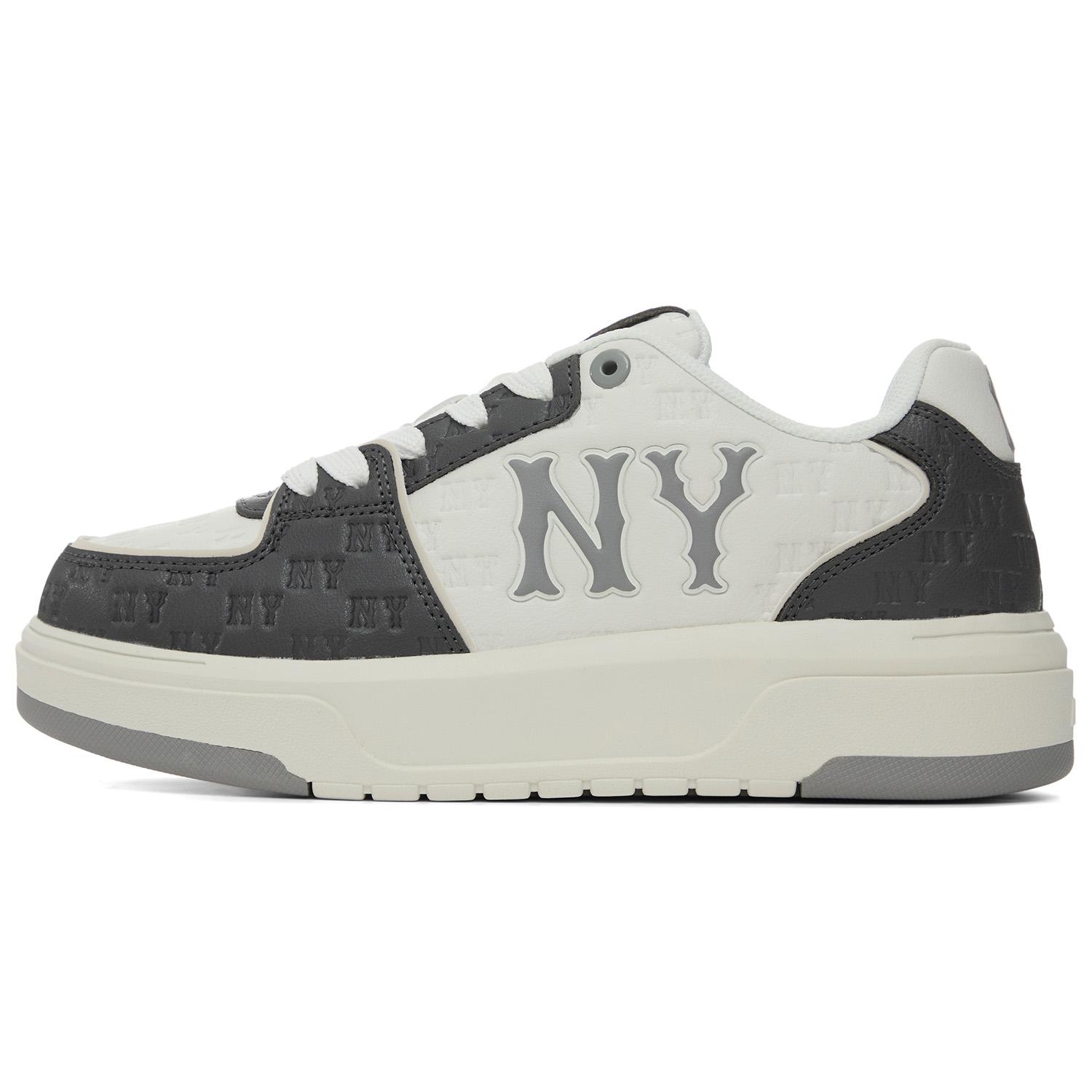 MLB New York Yankees Kunstleder Bequem Vielseitig Mode Lässig Retro Dunkles Muster Print Niedrige Sneaker Unisex Sneaker 3ASXE035N-50CGS 42.5