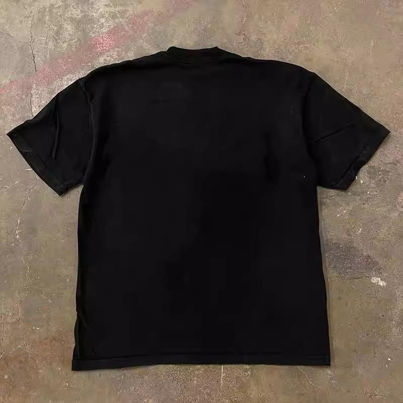 Amerikanisches Retro High Street Kurzarm-T-Shirt Herren Hochwertiges Ruan Shuai Oumei Top T-Shirt Modemarke Paar