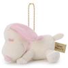 TAKARATOMY A.R.T.S. Peanuts  Cacao  Sleeping Friend  Ball Chain Mascot  Snoopy (White & Strawberry)