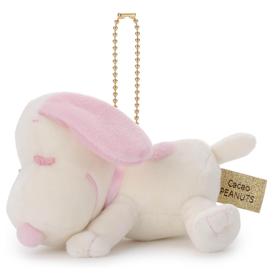 

ТАКАРАТОМИ ИСКУССТВА. Арахис Какао Спящий Друг Брелок-Маскот на Шариковой Цепочке Снупи (Белый и клубничный)