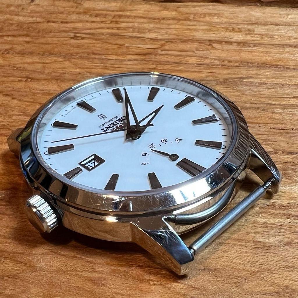 Used [Good Condition] ORIENT Watch Automatic Power Reserve Dial with Calendar Automatic New with Strap Good Accuracy