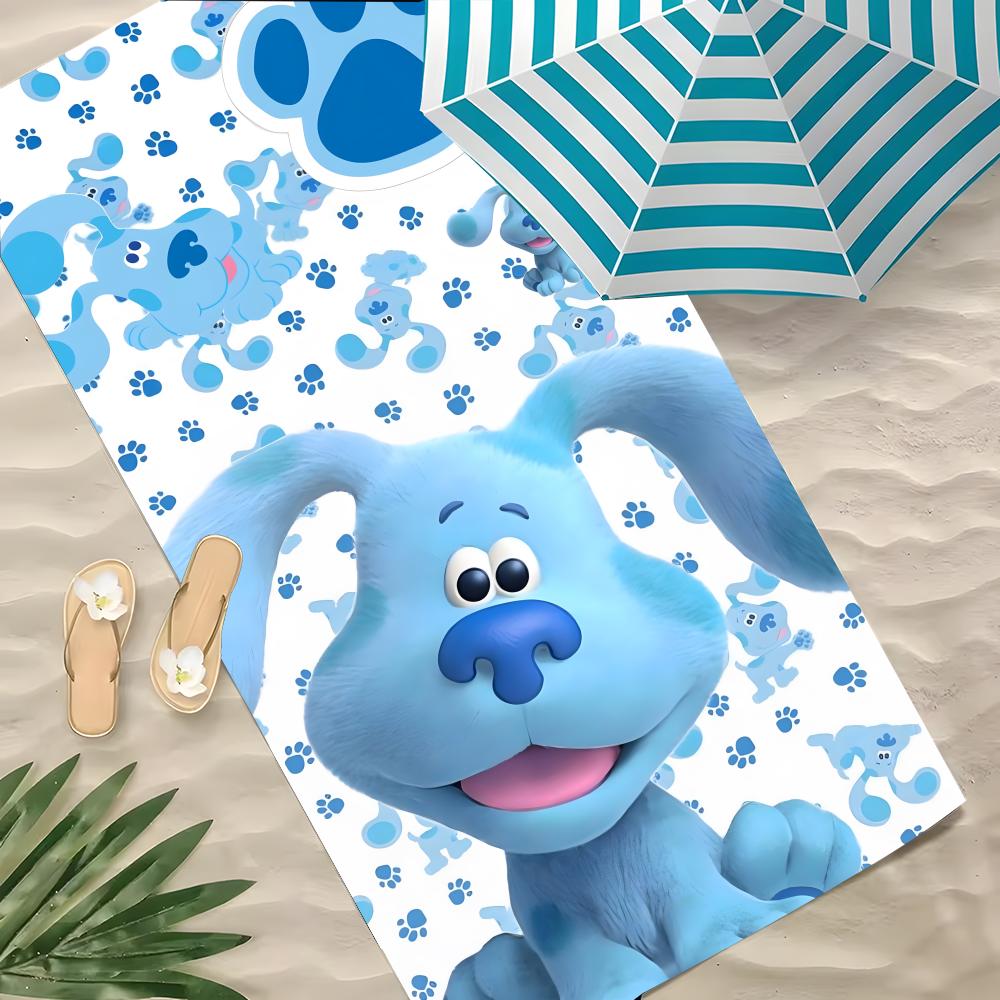 B-Blau's Spuren & Du! Handtuch Polyester Strandhandtuch Schnelltrocknend Sandfrei Badetuch für Sommer Pool Reise Urlaub