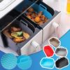 Air Fryer Silicone Pot Reusable Oven Baking Tray Dishwasher Safe Air Fryer Basket Liner Replacement for Parchment Paper Kitchen