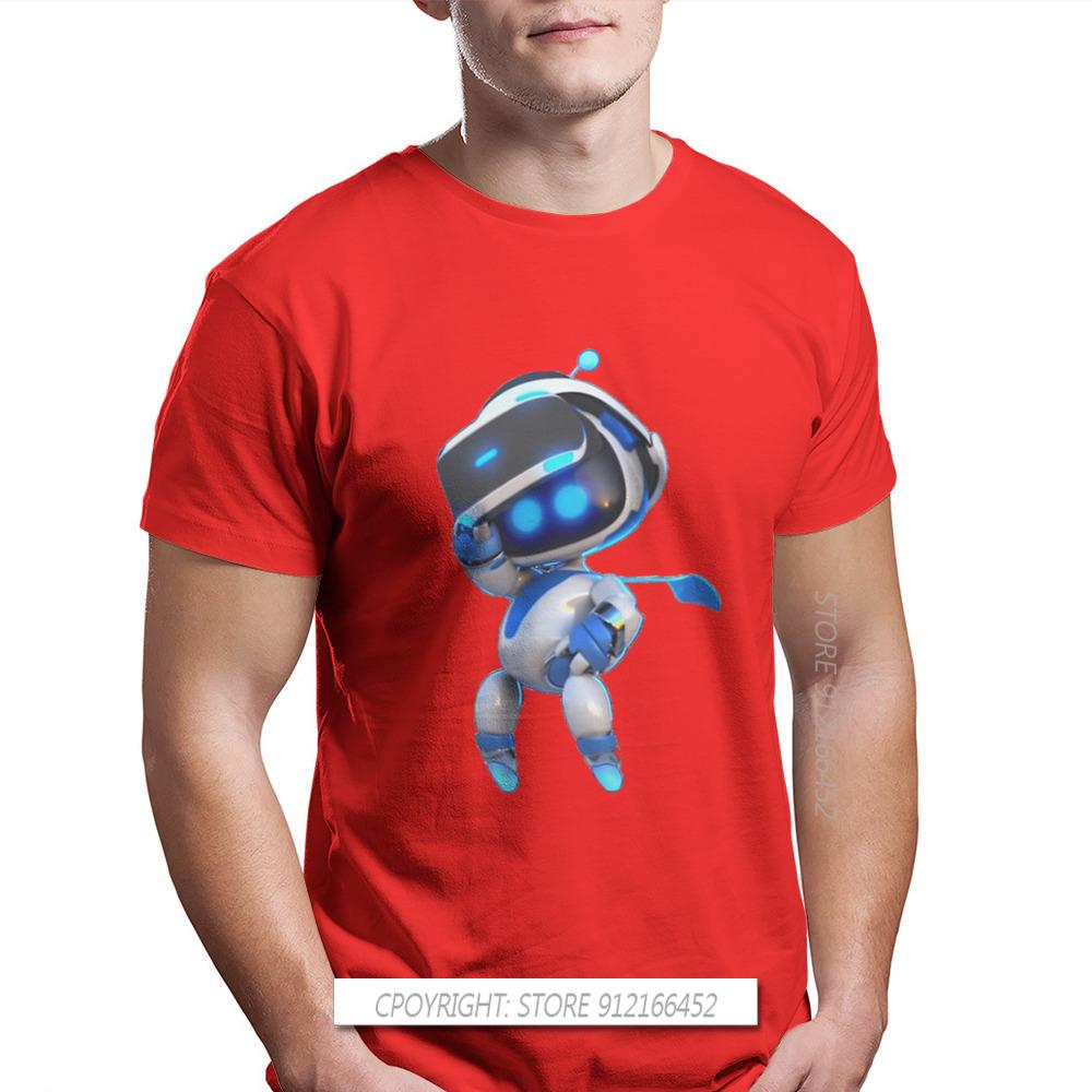 Astrobot Fashion TShirts Astro's Playroom Bot CPU Plaza Game Male Style Pure Cotton Tops T Shirt O Neck Big Size