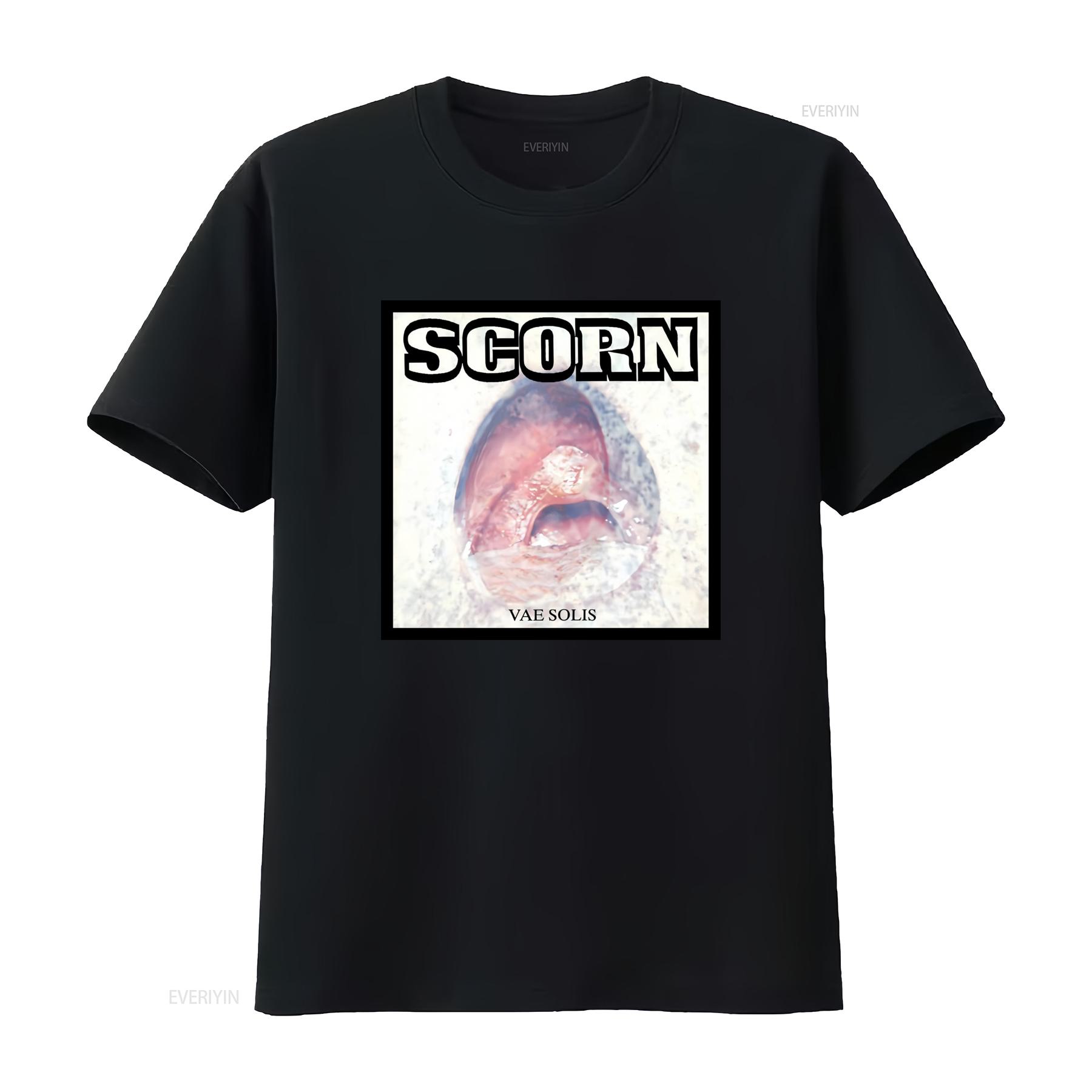

Scorn Vae Solis Mens Cotton Crew T Shirt Industrial Breakbeat Design vintage Washed Stylish Breathable Unisex Versatile 4XL