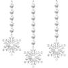 18-Piece Snowflake & Icicle Acrylic Christmas Ornaments Set