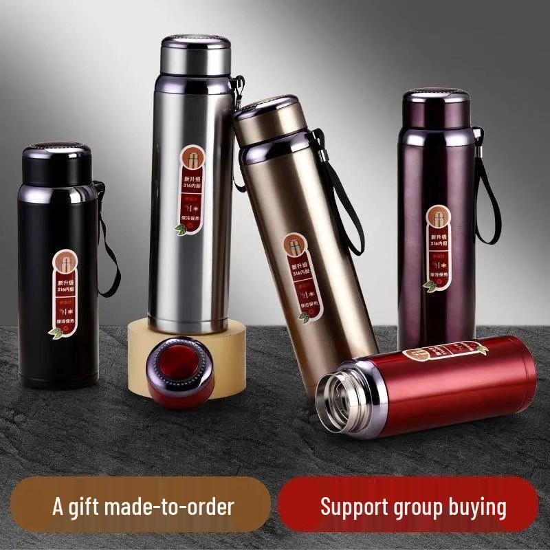 Large 316 Stainless Steel Thermos Cup for Tea, Outdoor & Car Use
