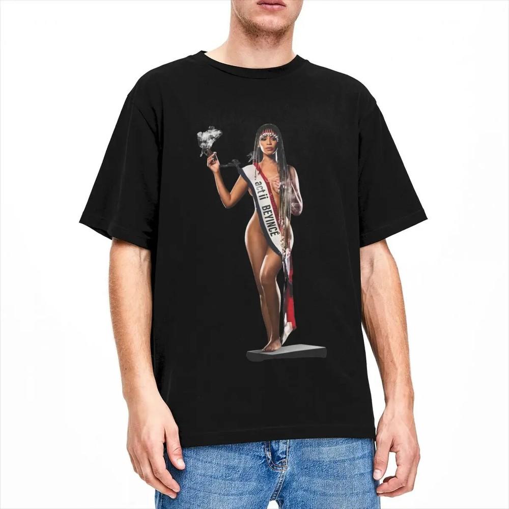 Men Women Shirt Beyonce Cowboy Carter New Album Accessories Fashion Cotton Short Unisex T-Shirt L