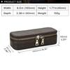 Vintage Genuine Leather Portable Cufflinks or Jewellery Storage Box Travel Jewelry Case with Zipper Jewelry Display Organizer