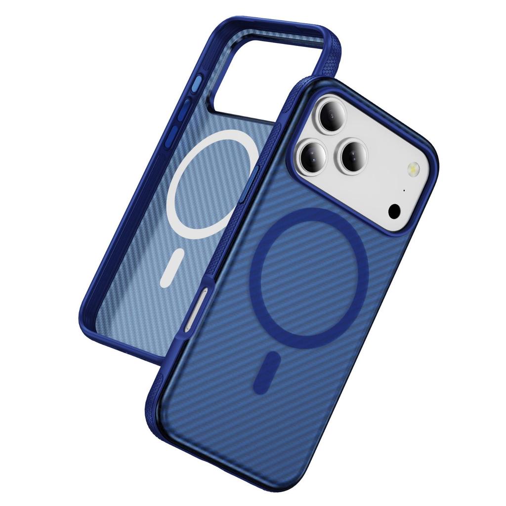 Carbon Fiber Magnetic Support Case for Apple iPhone 17 Pro Max