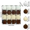 Buntes 6cm Unregelmäßiges Samt Beflocktes Weihnachtsschmuck Set (16 Stück)