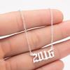 2025 Stainless Steel Year Necklace – Birthday Pendant, Bestie Gift, Versatile Slimming Chain