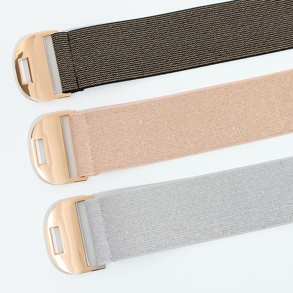 Luxury Design Elastic Waistbands Trendy Brand Stretch Cummerbunds Versatile Bohemian Woven Belts
