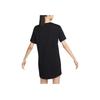 Nike Sportswear Essential Solid Logo Loose Short Sleeve Dress Women Dress Black DV7883-010