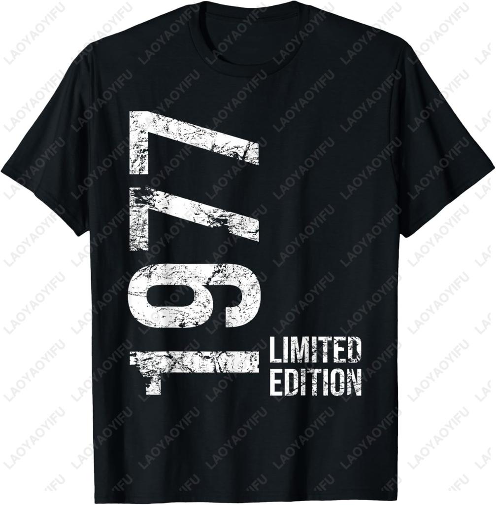 Limited Edition 70s Birthday 1977 Gifts for Unisex Unisex TShirt Casual Fashion Loose Harajuku Clothing Summer Cotton Tees
