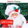 Christmas Chef Santa Gnome Doll Hanging Legs Sitting Figurine For Home Tabletop Xmas Holiday Party Decoration Ornament Gift