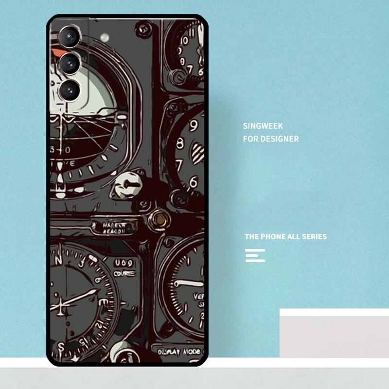 Flight Instruments Case For Samsung Galaxy S25 Ultra S20 S21 S22 S23 S24 Ultra S9 S10 Plus S25 FE Phone Cover
