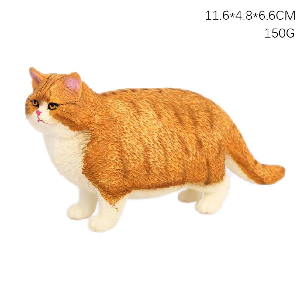 Exquisite PVC Simulation Cat Model Siamese Ragdoll Persian Cat Lifelike Realistic Pet Figurines Simulation Pet Car Decoration
