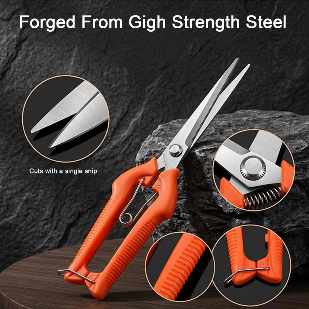 NEW Garden Scissors Rust Resistant Pruning Clippers Tree Trimmer Branch Cutter for Fruit Flower Picking Thinning Root Lawn Hedge