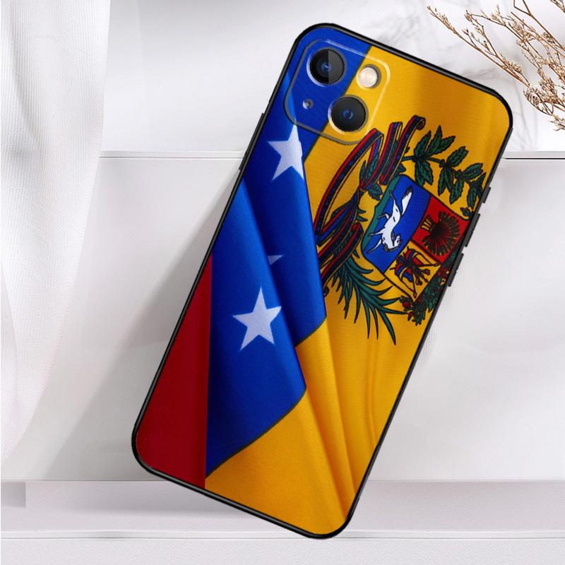 Venezuela Flag Coat Of Arms Case For iPhone 14 13 12 11 16 15 Pro Max Mini Cover X XR XS 8 7 14 16 15 Plus Accessories