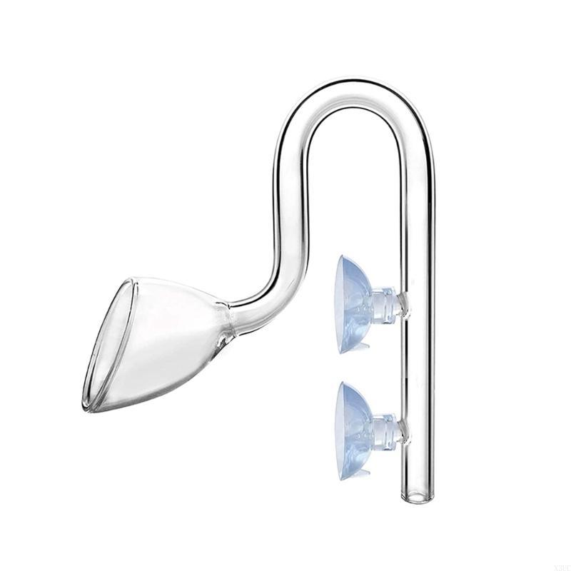 

Glass Outflow Pipe Transparent with Suction Cups for Aquarium for Tank X3UC