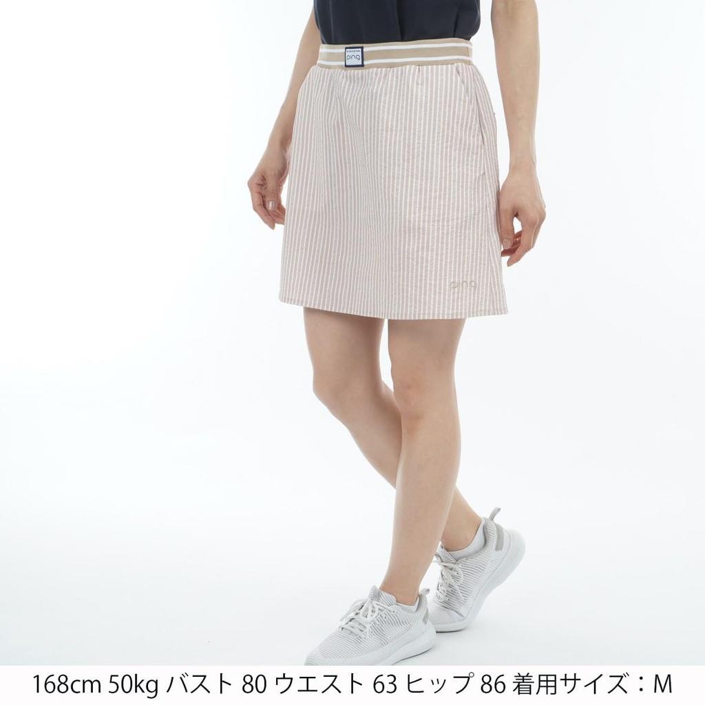 Skirt Moisture Quick Golf L [Pin Apparel] Women's (All-directional Stretch, Wicking, Drying) / / 622-5134302 040_Beige
