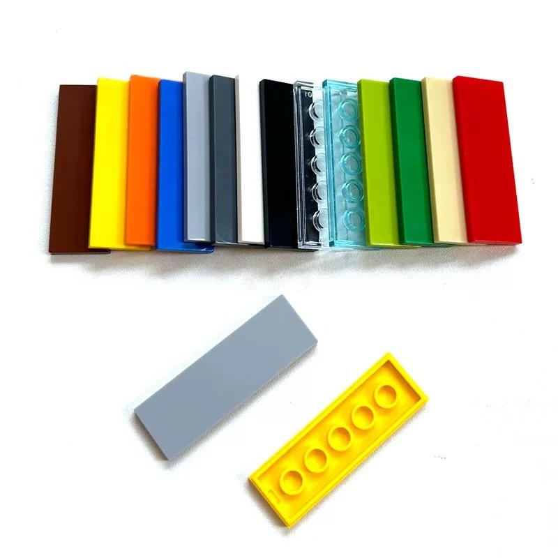 70 STÜCKE FLACHE FLIESE 2X6 Platte Kompatibel 69729 Platte Selbstverriegelnde Steine Bausteine Spielzeug Zubehör