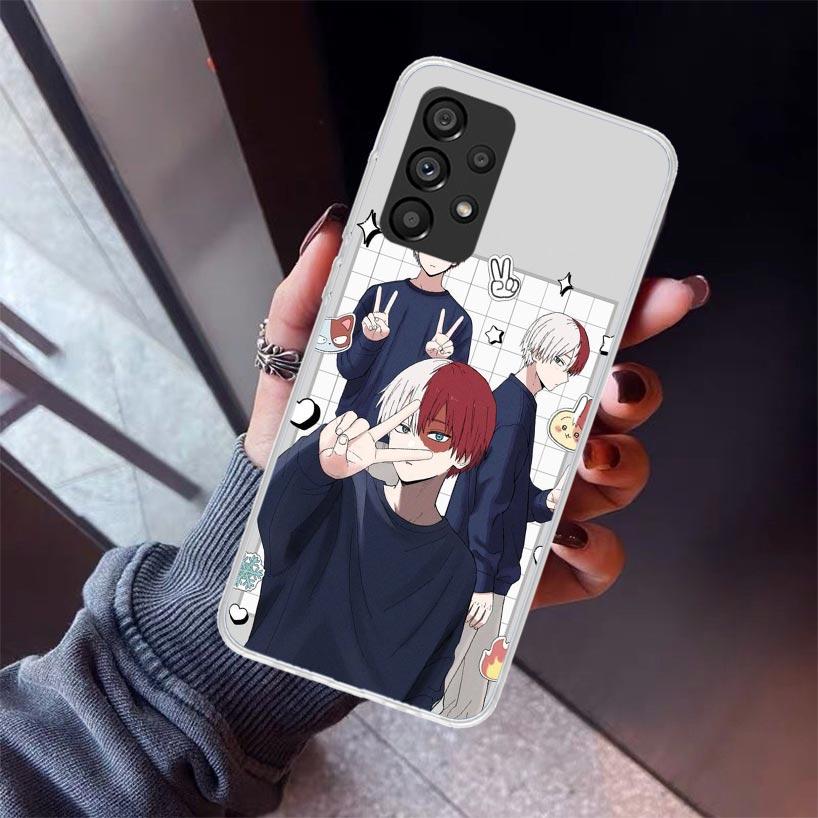 Todoroki Shoto MHA My Hero Phone Case For Samsung Galaxy A17 A57 A37 A16 A26 A36 A56 A15 A25 A35 A55 A14 A13 A54 A53 A34 A24 A33