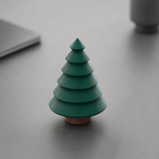 Yousheng Christmas Tree Ornament, One-Piece Molding Piggy Bank with Hidden Money Storage Function, Decorative Holiday Desktop Decoration