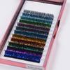 1 Stück Mischfarbe Glänzende Wimpernverlängerung Glänzende Farbe Falsche Wimpern Persönliche Wimpernkosmetik WBL