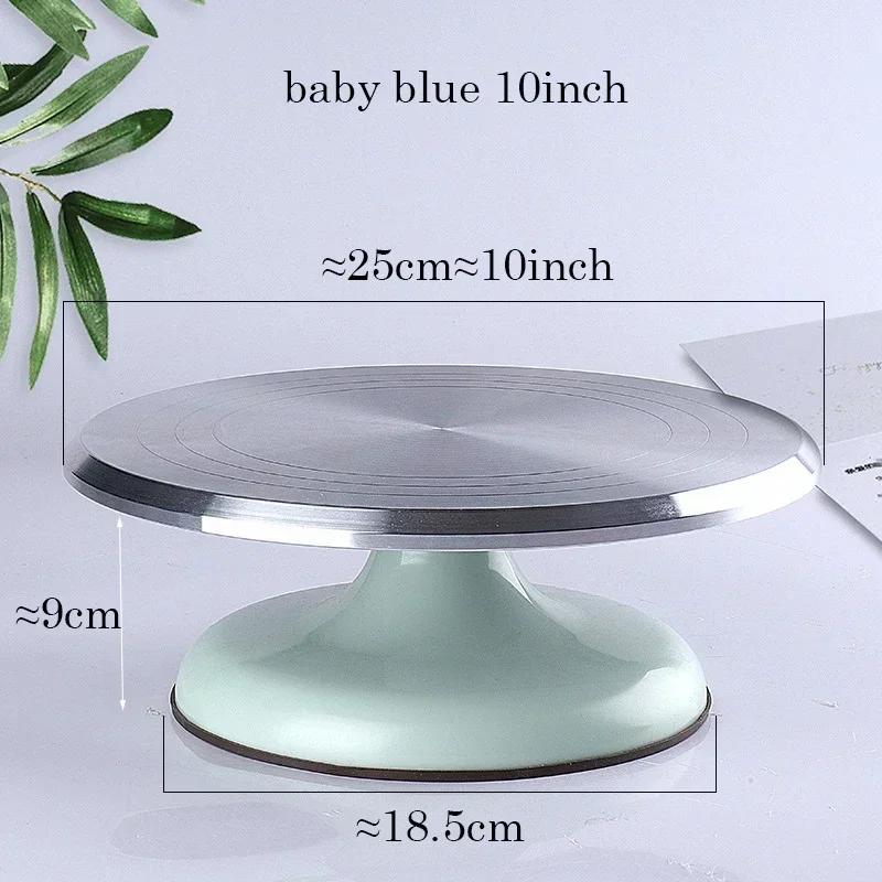 Baking Tools Aluminum Alloy Birthday Cake Turntable Plastic Ceramic Turntable Glass Turntable 10/12 INCH Flower Mounting Table