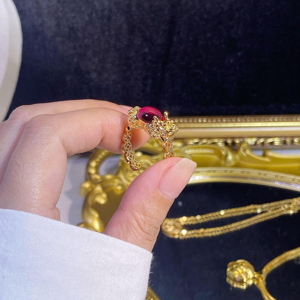 Exquisite 2025 Pixiu Ring: Unique, Retro, Versatile High-End Light Luxury Gold