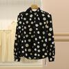 Youxizi Polka Dot Tie-Up Loose Slimming Shirt - 25 Autumn Collection