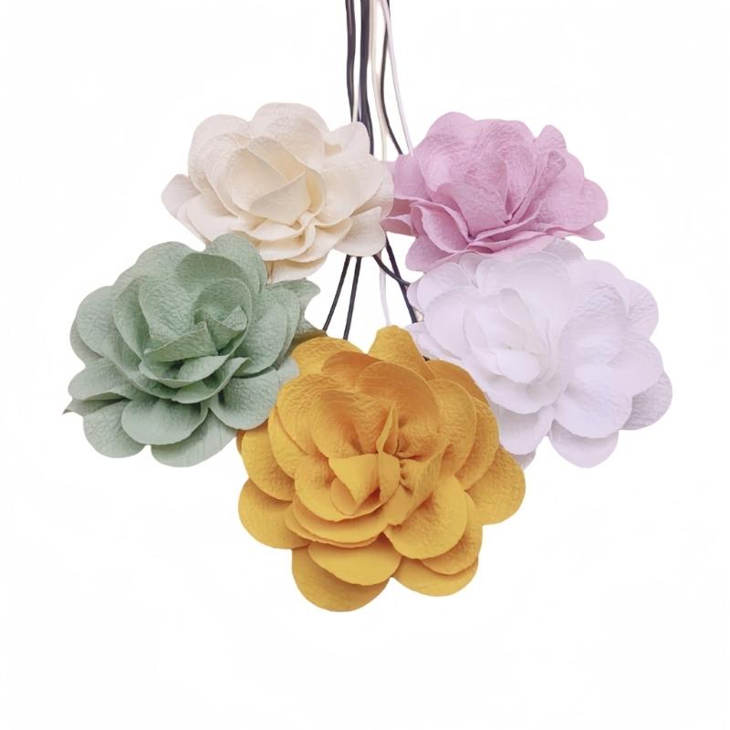 Fabric Flower Choker Necklace Unique Flower Clavicle Chain Fabric Material Suitable for Weddings Birthdays and Parties