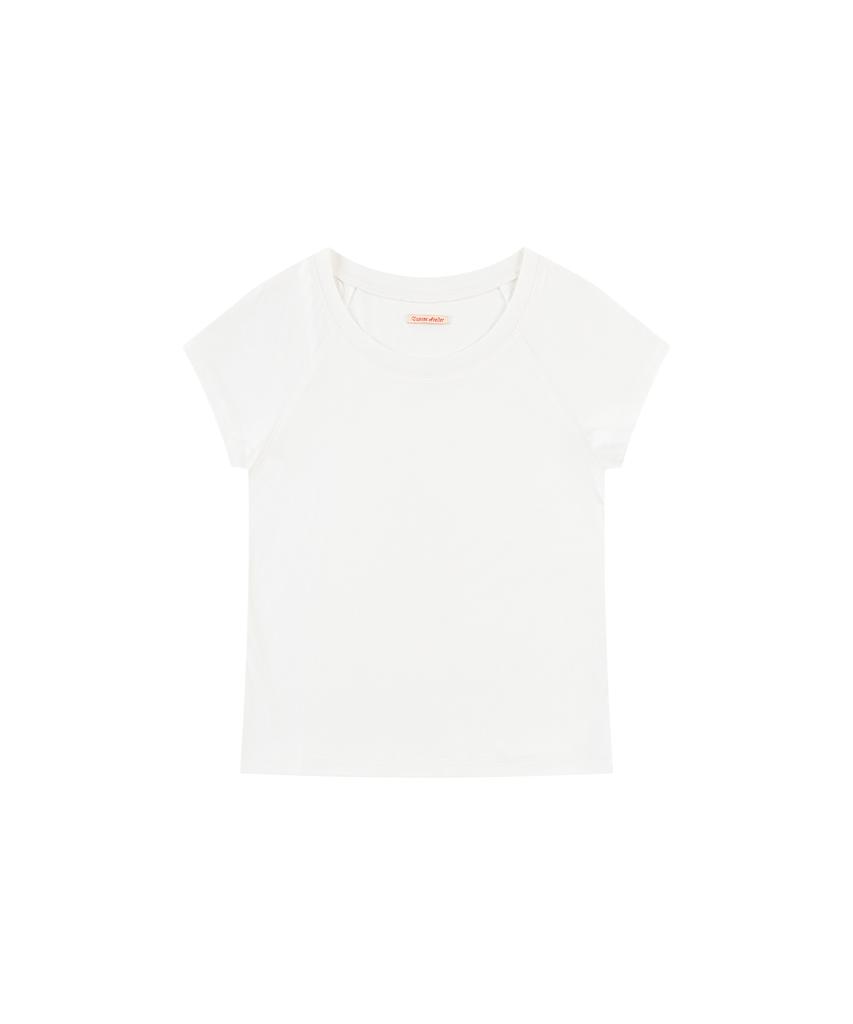 Banwonateullie A3594 Essential Scoop Neck T-Shirt_White