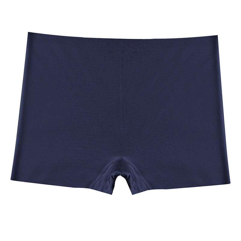 Solid Color Seamless Women's Underwear Pearlescent Dopamine Comfort Women's Underwear Ice Silk Boxer Briefs Safety Pants