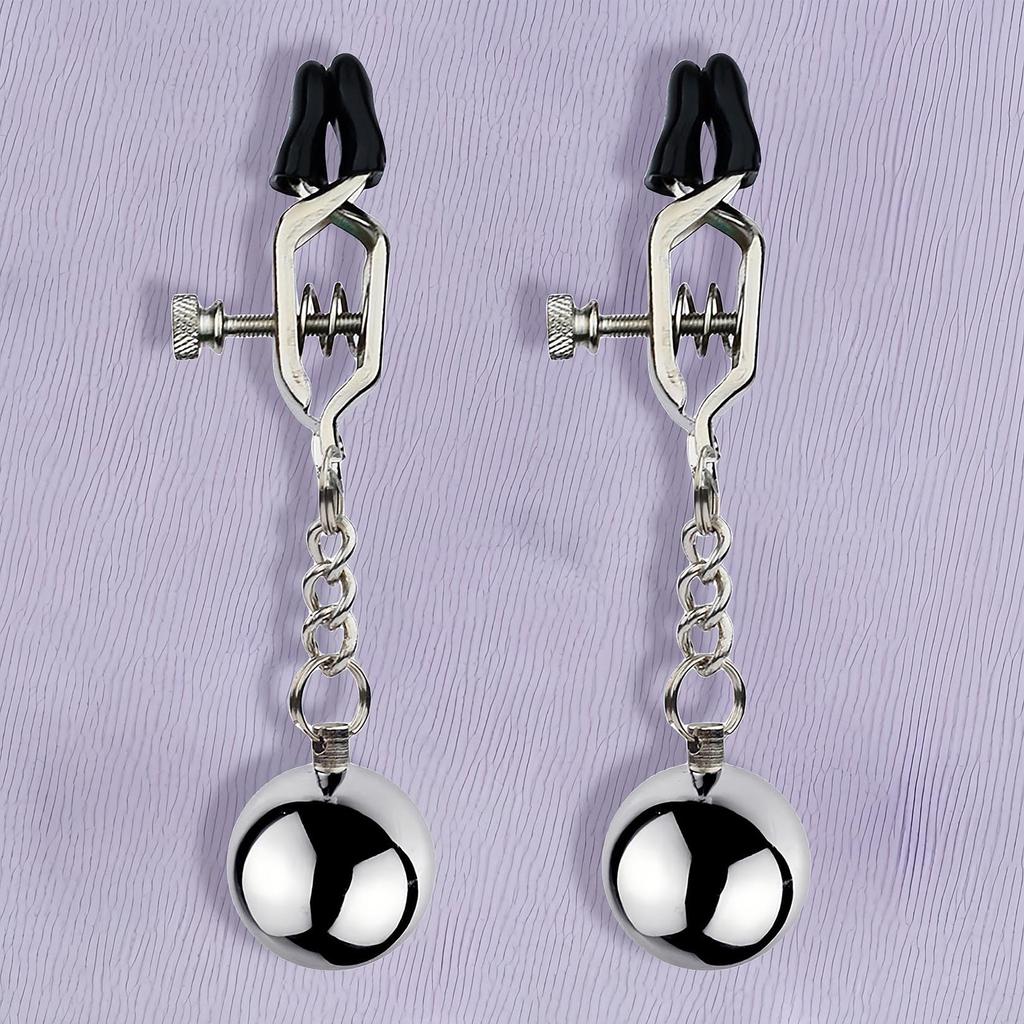 Orirya Nipple Nipple Nipple Adult Nipple Adult SM Clit and Nipple Ball Adult Nipple SM 1 Pair Screw Clips Clips, Rings, Development, Cosplay, Toys,