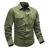 Outdoor Tactical Shirt Men's Spring and Autumn New Quick-drying Wear-resistant Military Style Training Hiking and Mountaineering Work Clothes Shirt