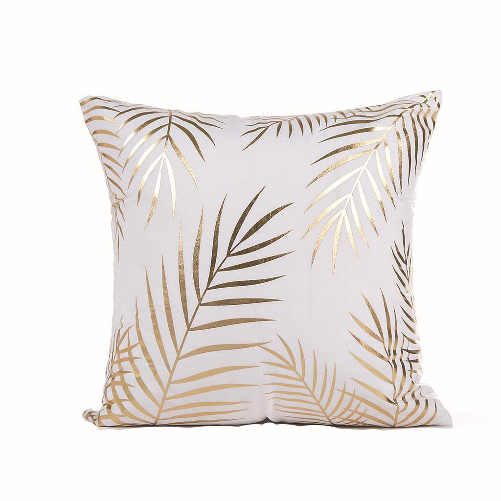 Gold Bronzing Cushion Decorative Pillows Black And White Love Home Decor Sofa Throw Pillow Almofadas Decorativas Para Sofa 45Cm