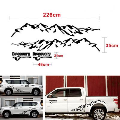 Vinyl Mountain Decal For Car Side Door Decoration, Auto Sticker, Decal For Toyota Prado Land Cruiser