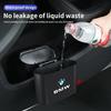 Car Sticker Hot 2025 Car Trash Can Hanging Garbage Bin Pressing Box With Lid For BMW X3 X5 M5 M3 E46 E90 E60 F10 E39 F30 E36 G30