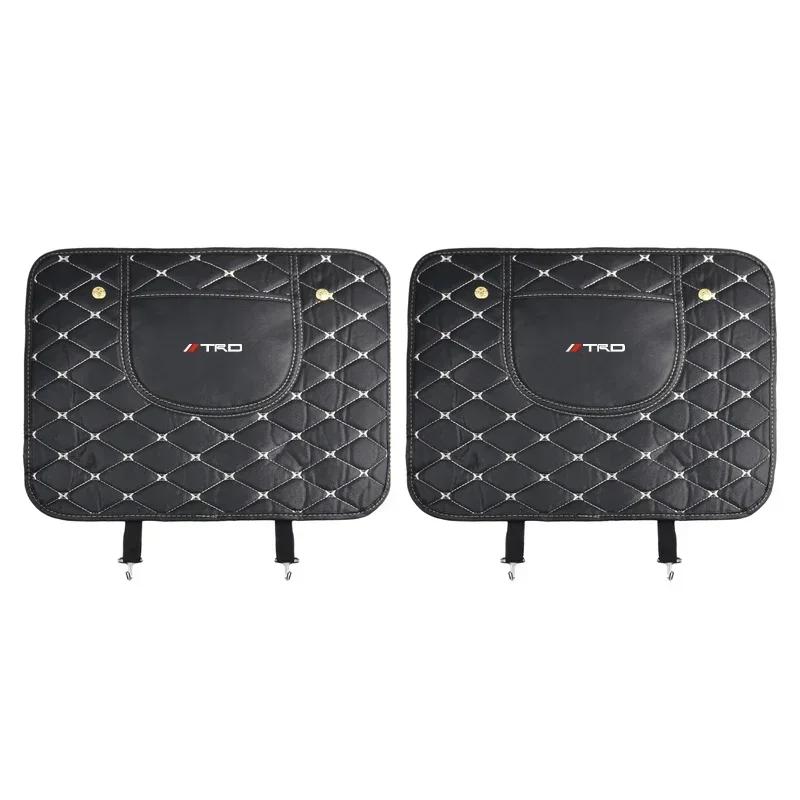 Car Seat Back Storage Protective Pad Prevent Kick Mat for Toyota Land Cruiser Camry Highlander Corolla Yaris Chr Auris RAV4