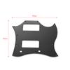 PVC HH Guitar Pickguard Scratch Plate for SG Electric Guitars 3 Ply Black