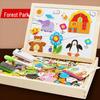Magnetic Wooden Beads Puzzle Board: Early Education and Brain Teaser Toy for Kids