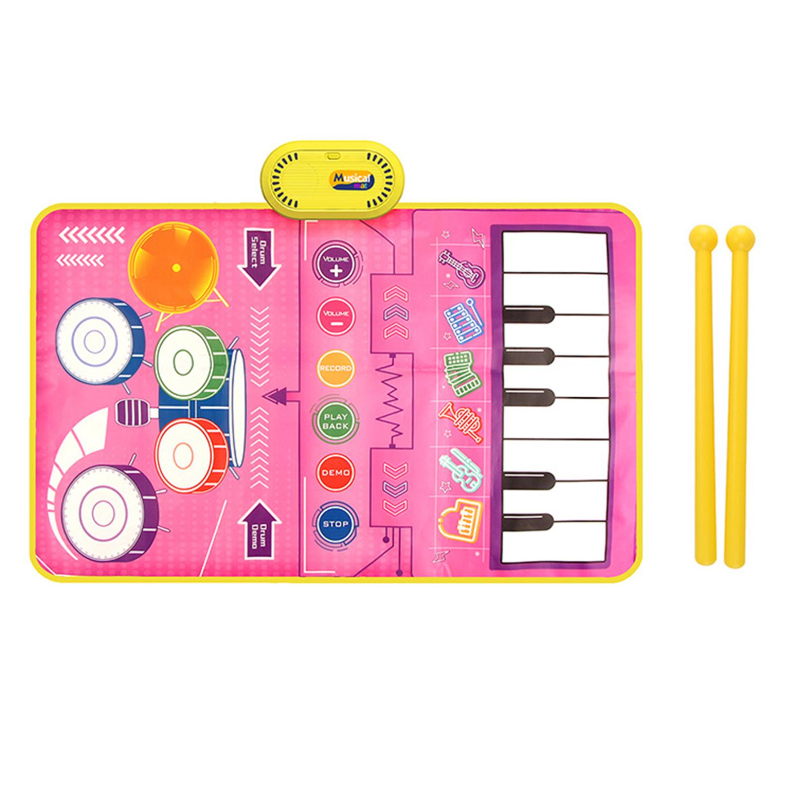 

Children s Jazz Drums Music Blanket Toy Parent-Child Interactive Toys For Boys Girls розовый