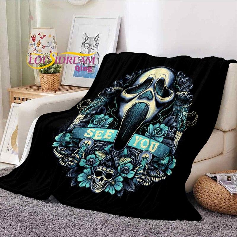 CASAAGUSTO Coperta Bohémien Flanella 50x60 Cm – Bianco E Nero Con Nappe – Ideale Per Divano E Letto
