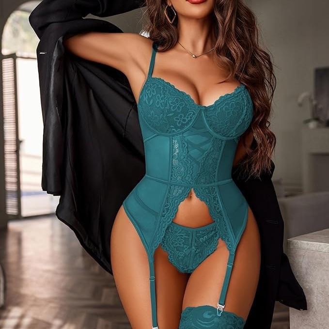 European and American Style Women’s Sexy Lingerie Set, Fashion Lace Erotic Intimate Wear